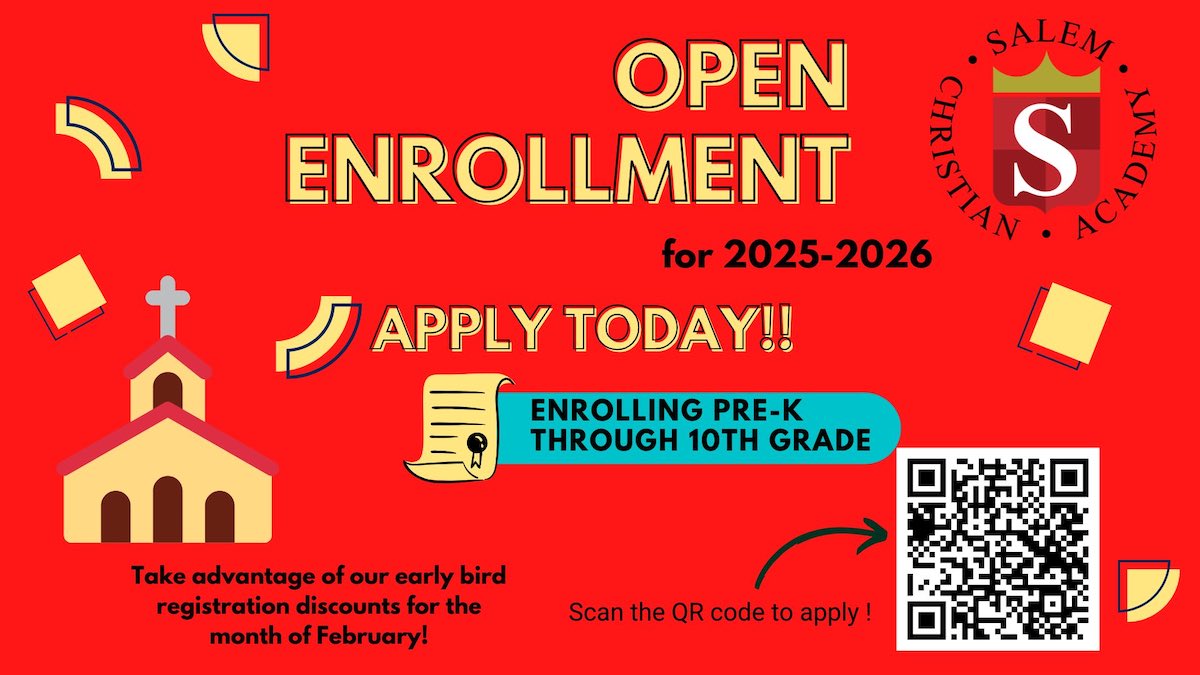 2025 SCA Open Enrollment poster